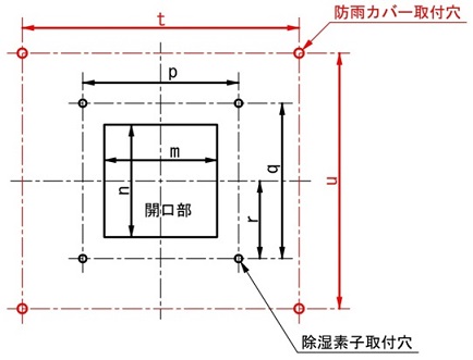 薄型除湿素子　加工図３