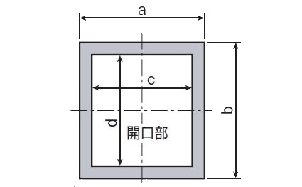 薄型除湿素子加工寸法１